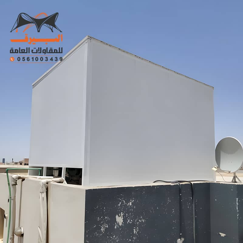 غرف اضافية للمنازل والاسطح بعزل حراري ساندوتش بانل