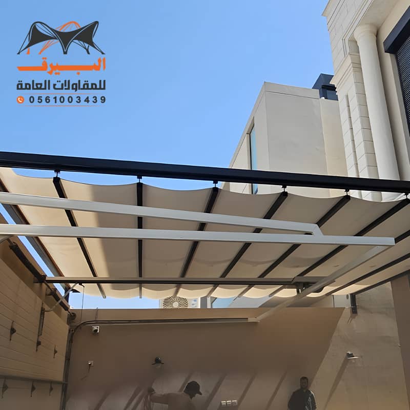 مظلات سحاب يدوية للمنازل في الرياض