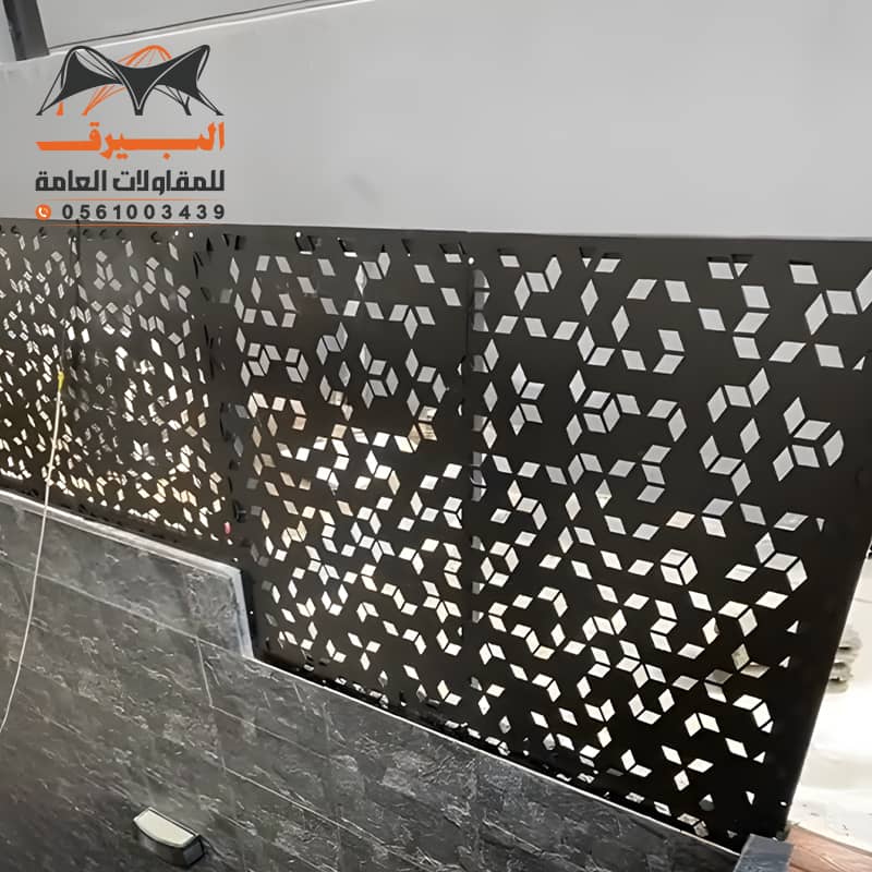 سواتر احواش قص ليزر بنقوش حديثة
