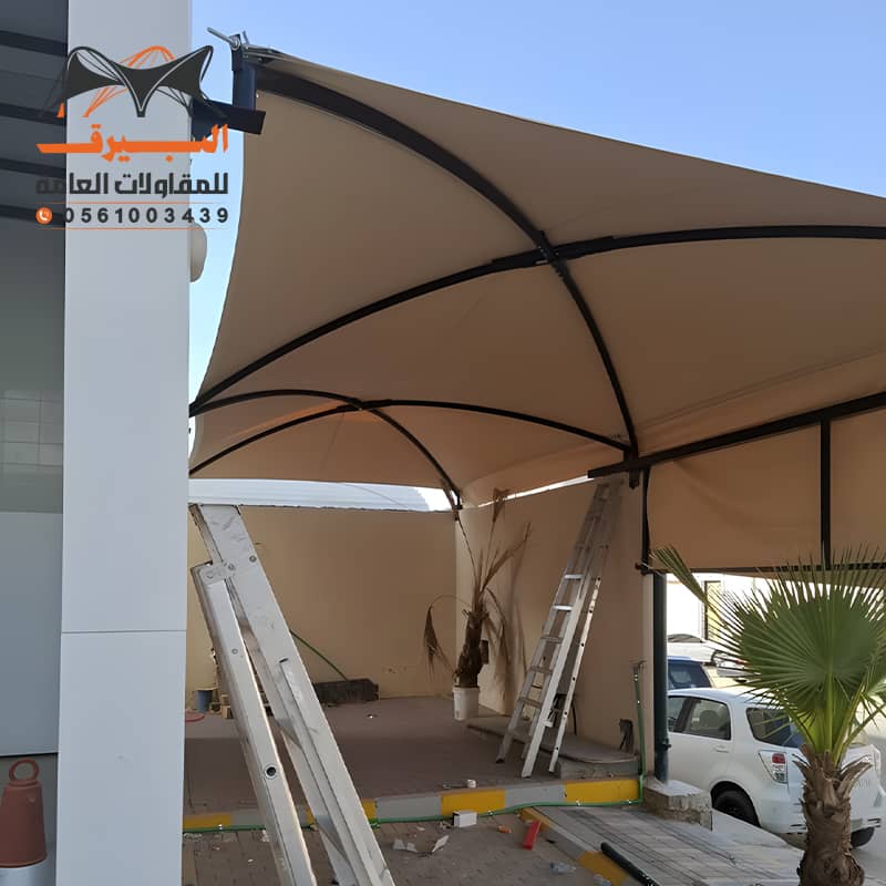 مظلات سيارات من مؤسسة البيرق بالرياض